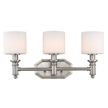 Golden 2116-BA3 PW-OP - Beckford 3 Light Bath Vanity